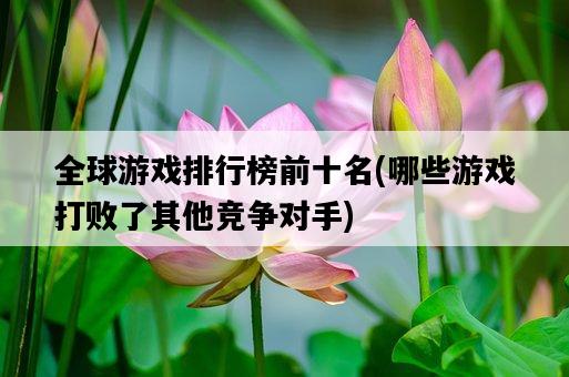 全球游戲排行榜前十名，哪些游戲打敗了其他競爭對手-圖1