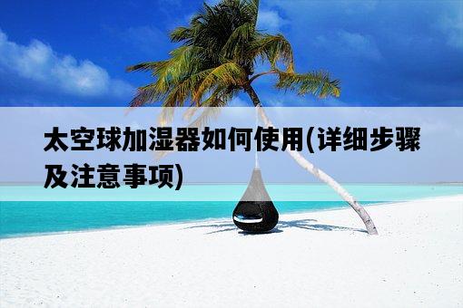 太空球加濕器如何使用，詳細步驟及注意事項-圖1