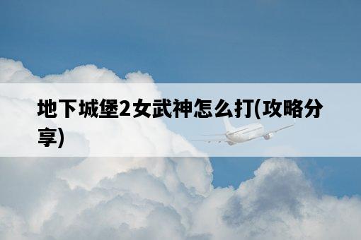 地下城堡2女武神怎么打，攻略分享-圖1