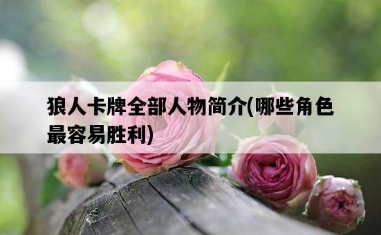 狼人卡牌全部人物簡介，哪些角色最容易勝利-圖1
