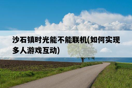 沙石鎮時光能不能聯機，如何實現多人游戲互動-圖1