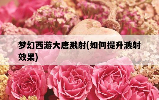 夢幻西游大唐濺射，如何提升濺射效果-圖1