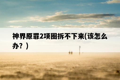 神界原罪2項圈拆不下來,該怎么辦?-圖1 神界原罪2項圈拆不下來,該怎么辦?-圖1