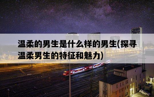 溫柔的男生是什么樣的男生，探尋溫柔男生的特征和魅力-圖1