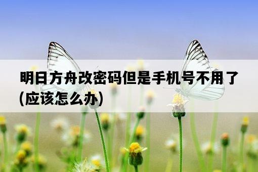 明日方舟改密碼但是手機號不用了，應該怎么辦-圖1