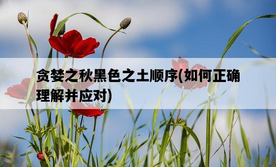貪婪之秋黑色之土順序，如何正確理解并應對-圖1