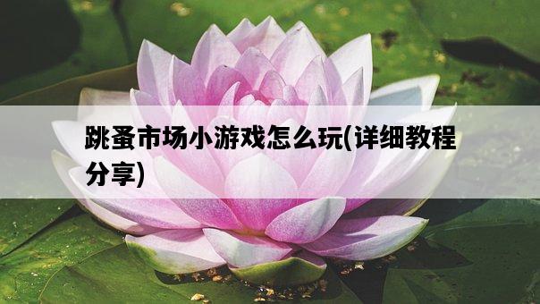 跳蚤市場小游戲怎么玩，詳細教程分享-圖1