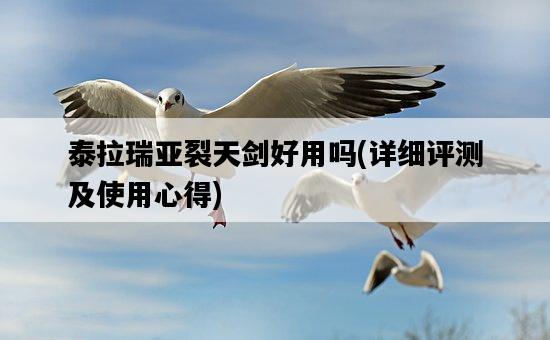 泰拉瑞亞裂天劍好用嗎，詳細評測及使用心得-圖1