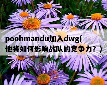 poohmandu加入dwg，他將如何影響戰隊的競爭力？-圖1