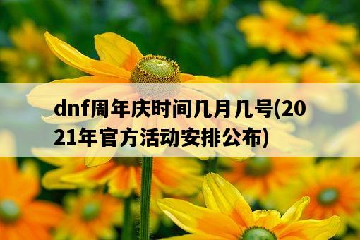 dnf周年慶時間幾月幾號，2021年官方活動安排公布-圖1