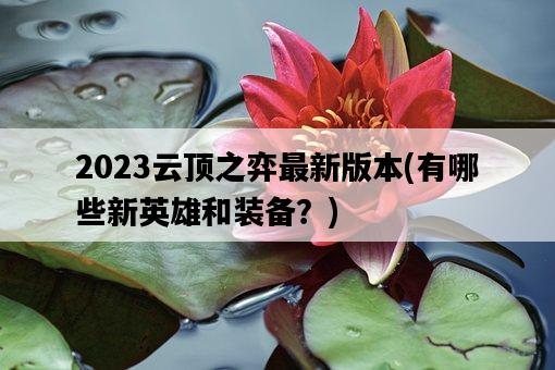 2023云頂之弈最新版本，有哪些新英雄和裝備？-圖1