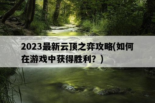 2023最新云頂之弈攻略，如何在游戲中獲得勝利？-圖1