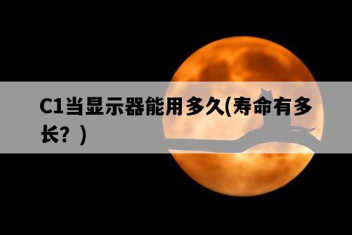 C1當顯示器能用多久,壽命有多長?-圖1 C1當顯示器能用多久,壽命有多長?-圖1