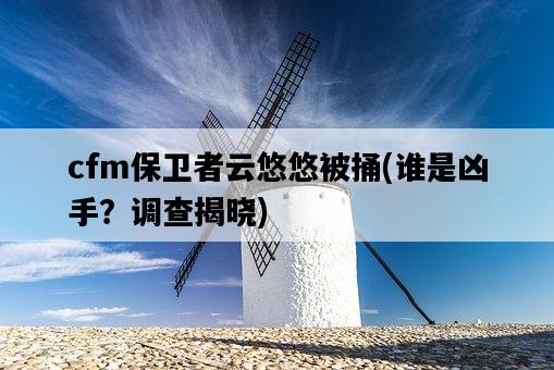 cfm保衛者云悠悠被捅，誰是兇手？調查揭曉-圖1