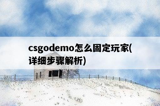 csgodemo怎么固定玩家，詳細步驟解析-圖1