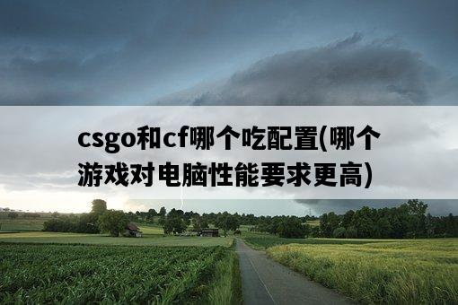 csgo和cf哪個吃配置，哪個游戲對電腦性能要求更高-圖1