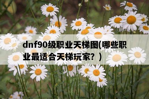 dnf90級職業天梯圖，哪些職業最適合天梯玩家？-圖1