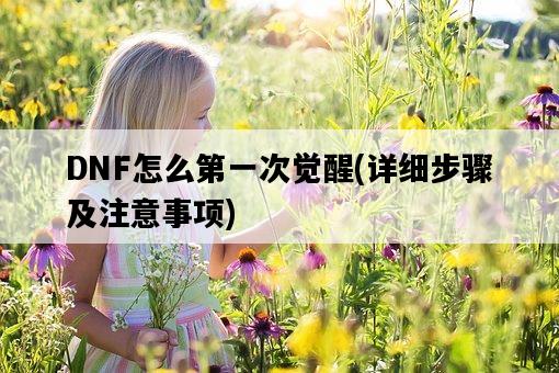 DNF怎么第一次覺醒，詳細步驟及注意事項-圖1