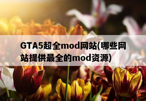 GTA5超全mod網站，哪些網站提供最全的mod資源-圖1