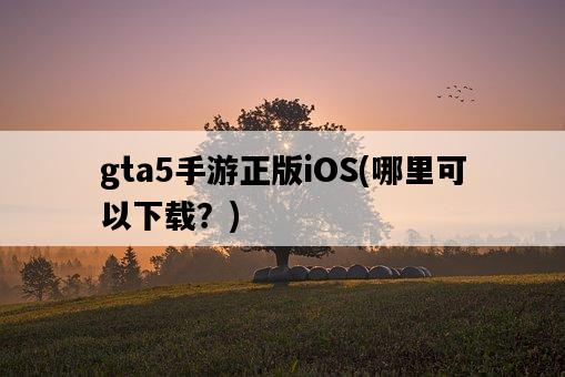 gta5手游正版iOS，哪里可以下載？-圖1