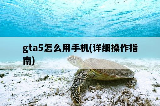 gta5怎么用手機，詳細操作指南-圖1
