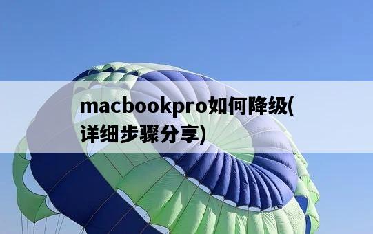 macbookpro如何降級，詳細步驟分享-圖1