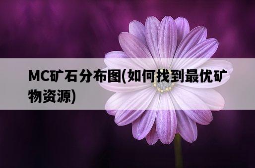 MC礦石分布圖,如何找到最優礦物資源-圖1 MC礦石分布圖,如何找到最優礦物資源-圖1