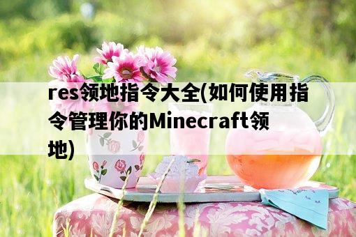 res領地指令大全，如何使用指令管理你的Minecraft領地-圖1