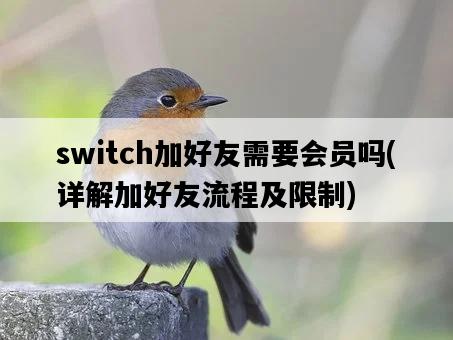 switch加好友需要會員嗎，詳解加好友流程及限制-圖1