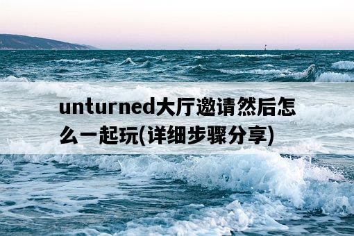 unturned大廳邀請然后怎么一起玩，詳細步驟分享-圖1
