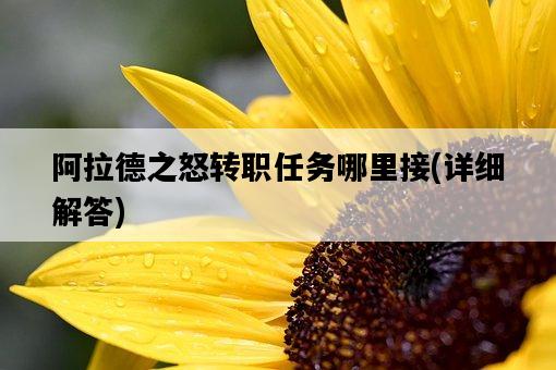 阿拉德之怒轉職任務哪里接，詳細解答-圖1