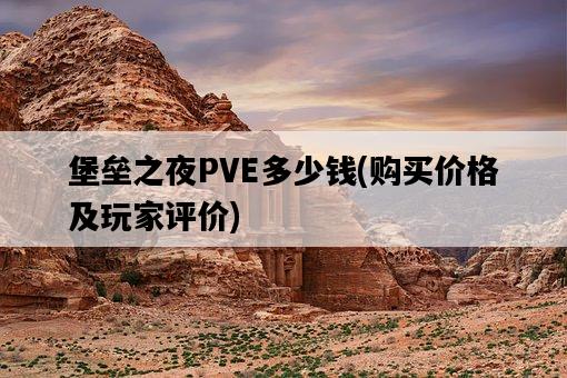 堡壘之夜PVE多少錢，購買價格及玩家評價-圖1