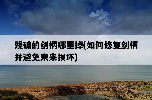 殘破的劍柄哪里掉，如何修復劍柄并避免未來損壞-圖1