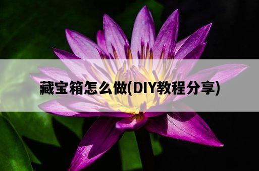 藏寶箱怎么做，DIY教程分享-圖1