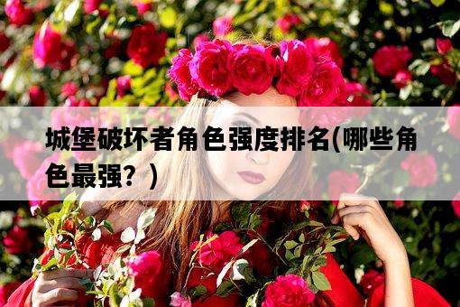 城堡破壞者角色強度排名，哪些角色最強？-圖1