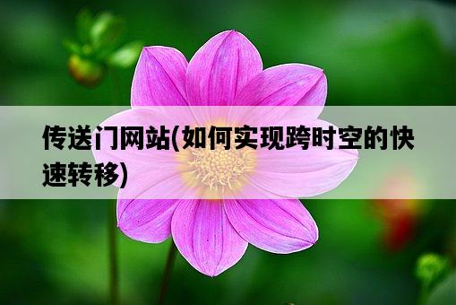 傳送門網站，如何實現跨時空的快速轉移-圖1