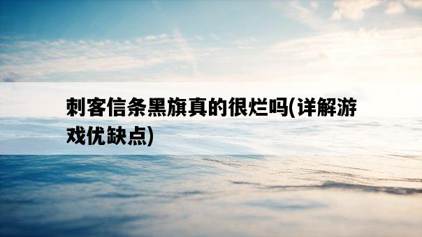 刺客信條黑旗真的很爛嗎，詳解游戲優缺點-圖1