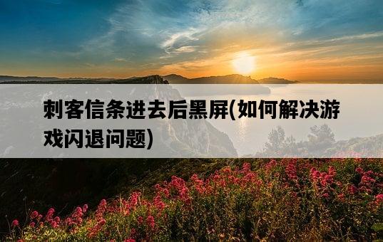 刺客信條進去后黑屏,如何解決游戲閃退問題-圖1 刺客信條進去后黑屏,如何解決游戲閃退問題-圖1
