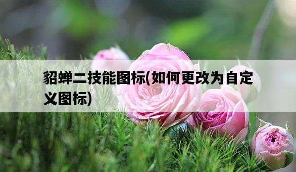 貂蟬二技能圖標，如何更改為自定義圖標-圖1