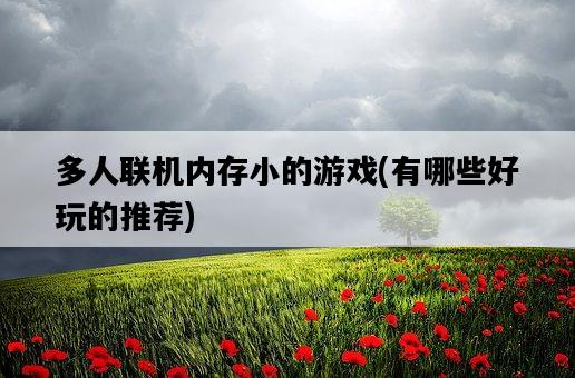 多人聯機內存小的游戲,有哪些好玩的推薦-圖1 多人聯機內存小的游戲,有哪些好玩的推薦-圖1