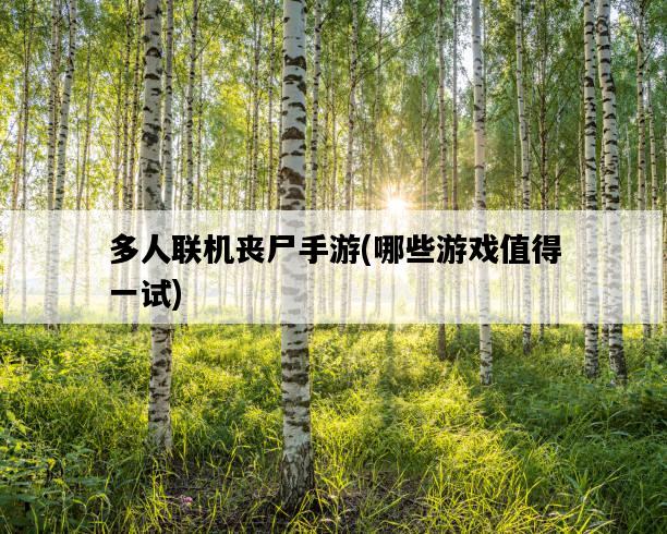 多人聯機喪尸手游，哪些游戲值得一試-圖1