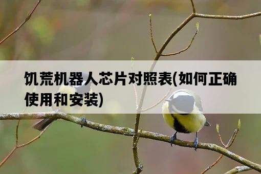 饑荒機器人芯片對照表,如何正確使用和安裝-圖1 饑荒機器人芯片對照表,如何正確使用和安裝-圖1