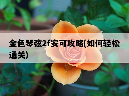 金色琴弦2f安可攻略，如何輕松通關-圖1