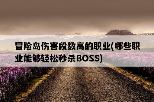 冒險島傷害段數高的職業,哪些職業能夠輕松秒殺BOSS-圖1 冒險島傷害段數高的職業,哪些職業能夠輕松秒殺BOSS-圖1