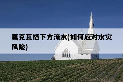 莫克瓦格下方淹水，如何應對水災風險-圖1