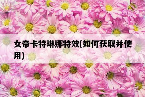 女帝卡特琳娜特效，如何獲取并使用-圖1