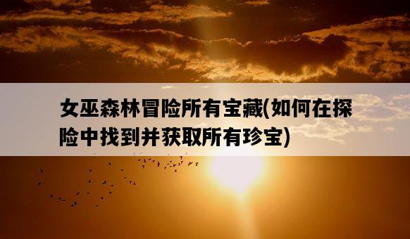 女巫森林冒險所有寶藏，如何在探險中找到并獲取所有珍寶-圖1