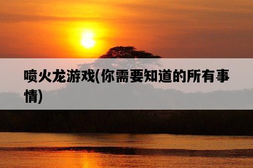 噴火龍游戲，你需要知道的所有事情-圖1