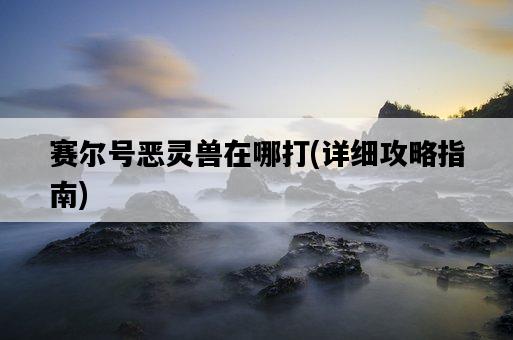 賽爾號惡靈獸在哪打，詳細攻略指南-圖1