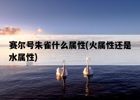 賽爾號朱雀什么屬性，火屬性還是水屬性-圖1